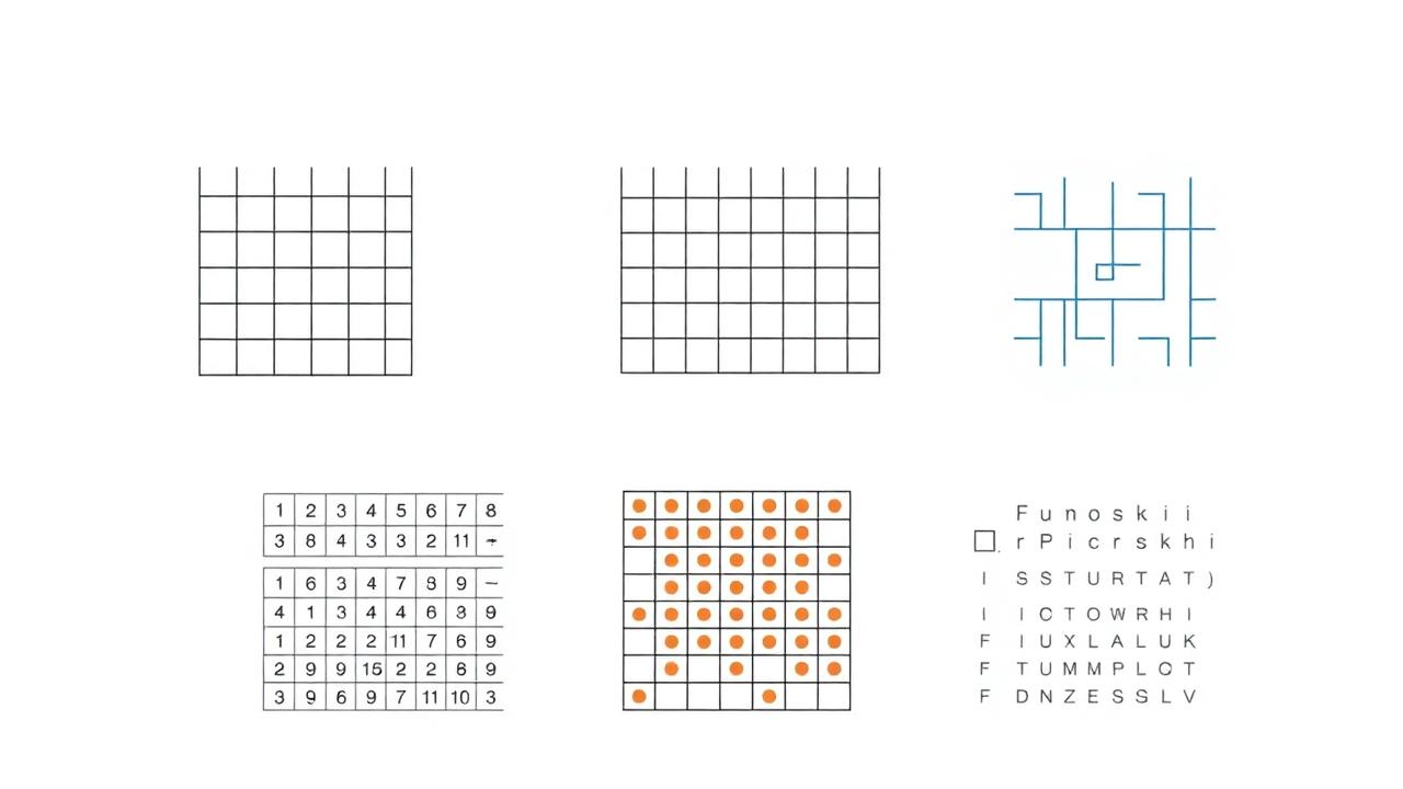 Fünf verschiedene Logikrätsel als Alternativen zu Sudoku